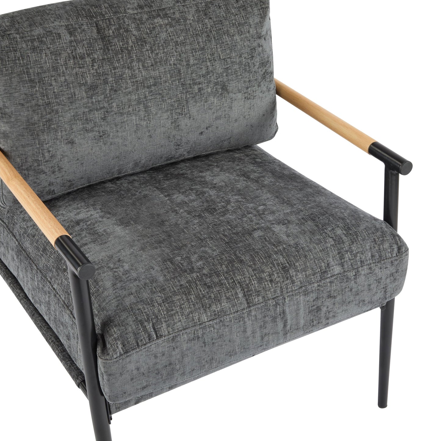 Modern Accent Chair With Cushions, Cozy Seating