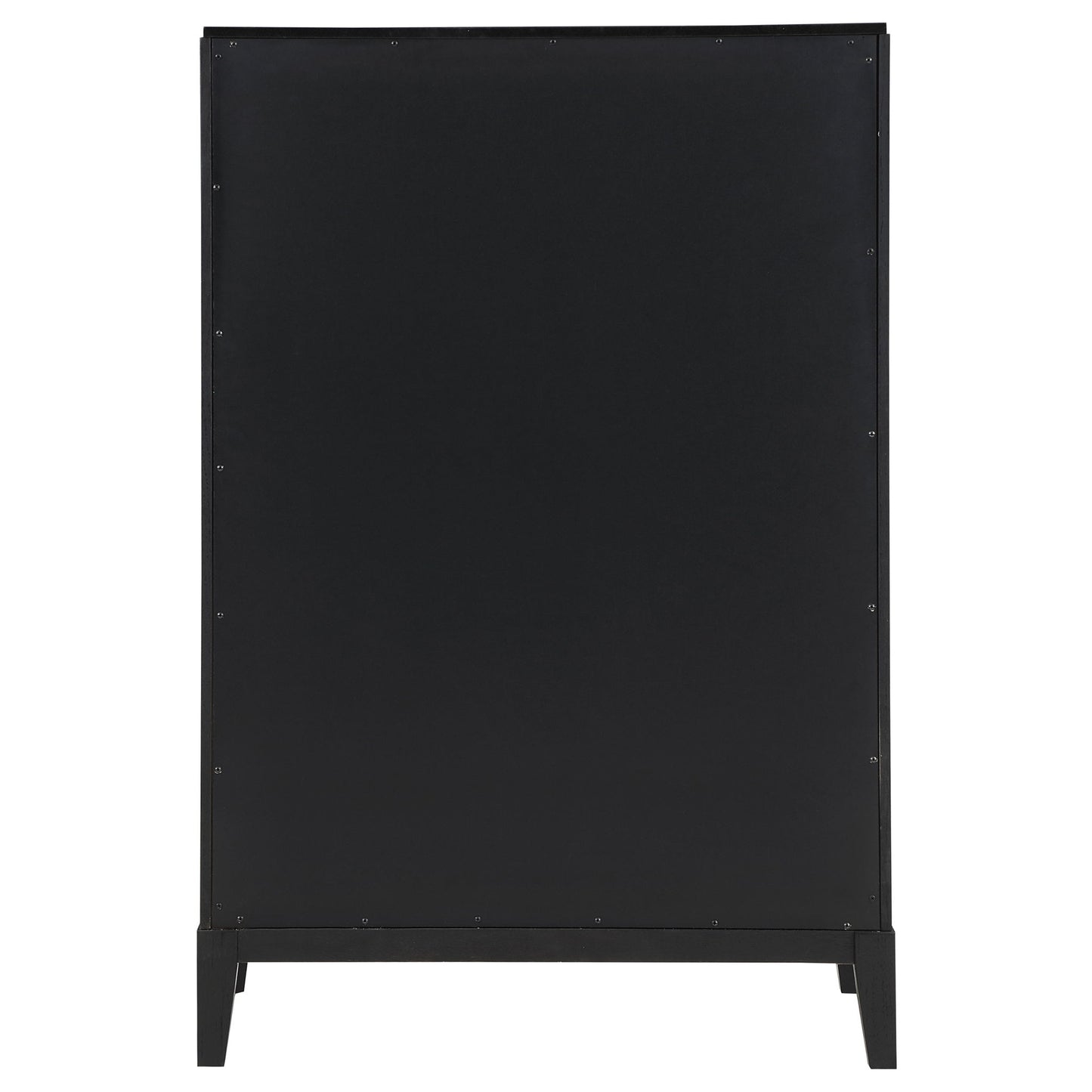 Mason - 5 Drawer Chest With Fluted Design - Black