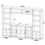 Barnaby - 4 Piece Rectangular Entertainment Center - Cappuccino