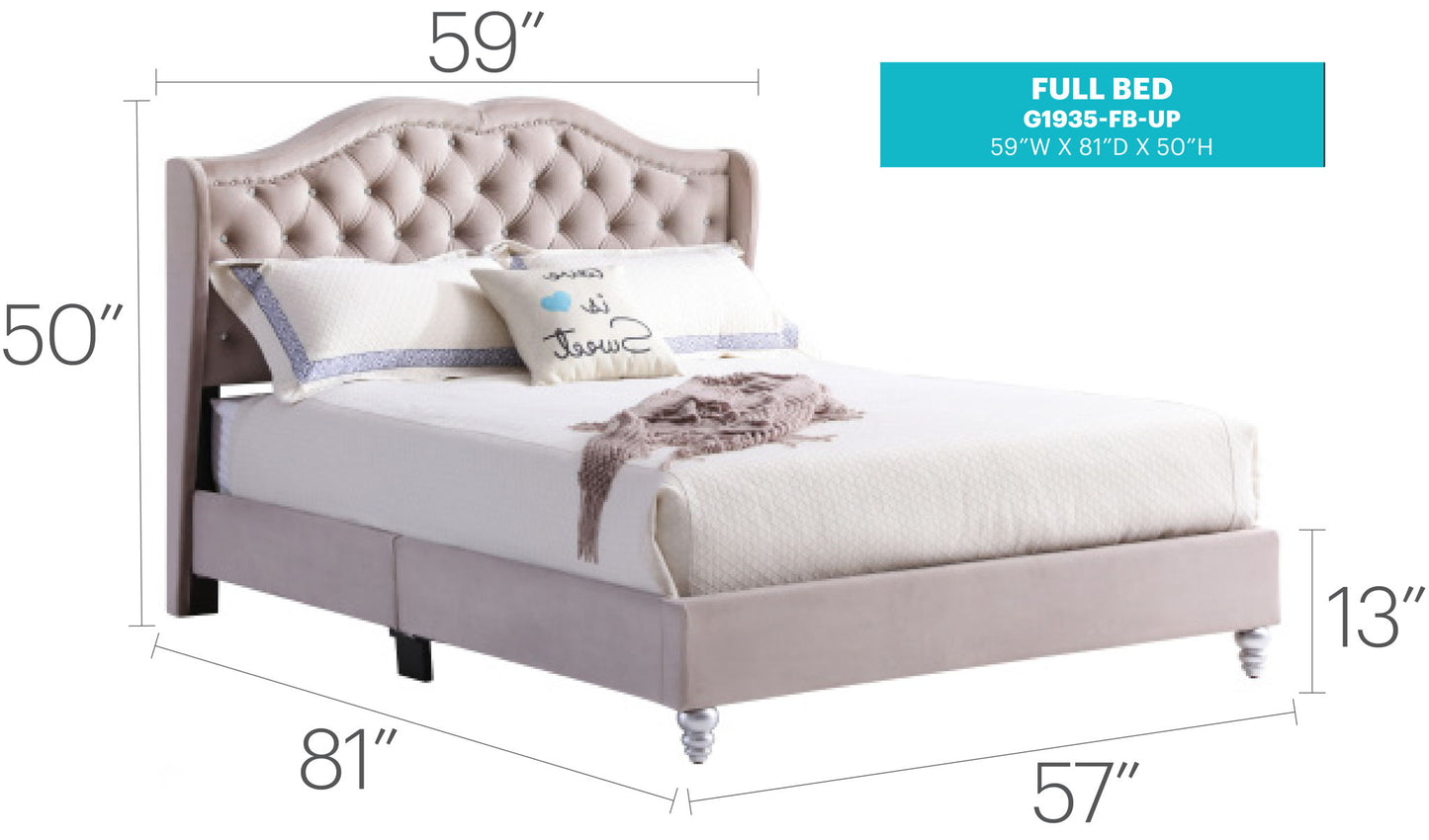 Upholstered Bed Transitional