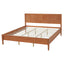 Classic Platform Bed Frame With Panel Headboard