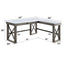 Talmar - Marble Top Weathered Writing Desk With Lift Top