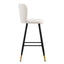 Modern Style Barstool, Tipped Ends, Suitable For Various Decoration Styles - White