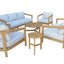 Wesley - Patio Club Chair With Cushion - White