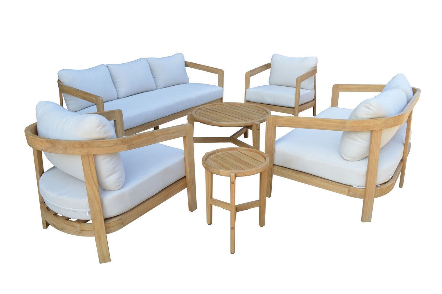 Wesley - Patio Club Chair With Cushion - White