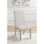 Upholstered Dining Chair With Rolled Edge Seat Back (Set of 2) - Beige