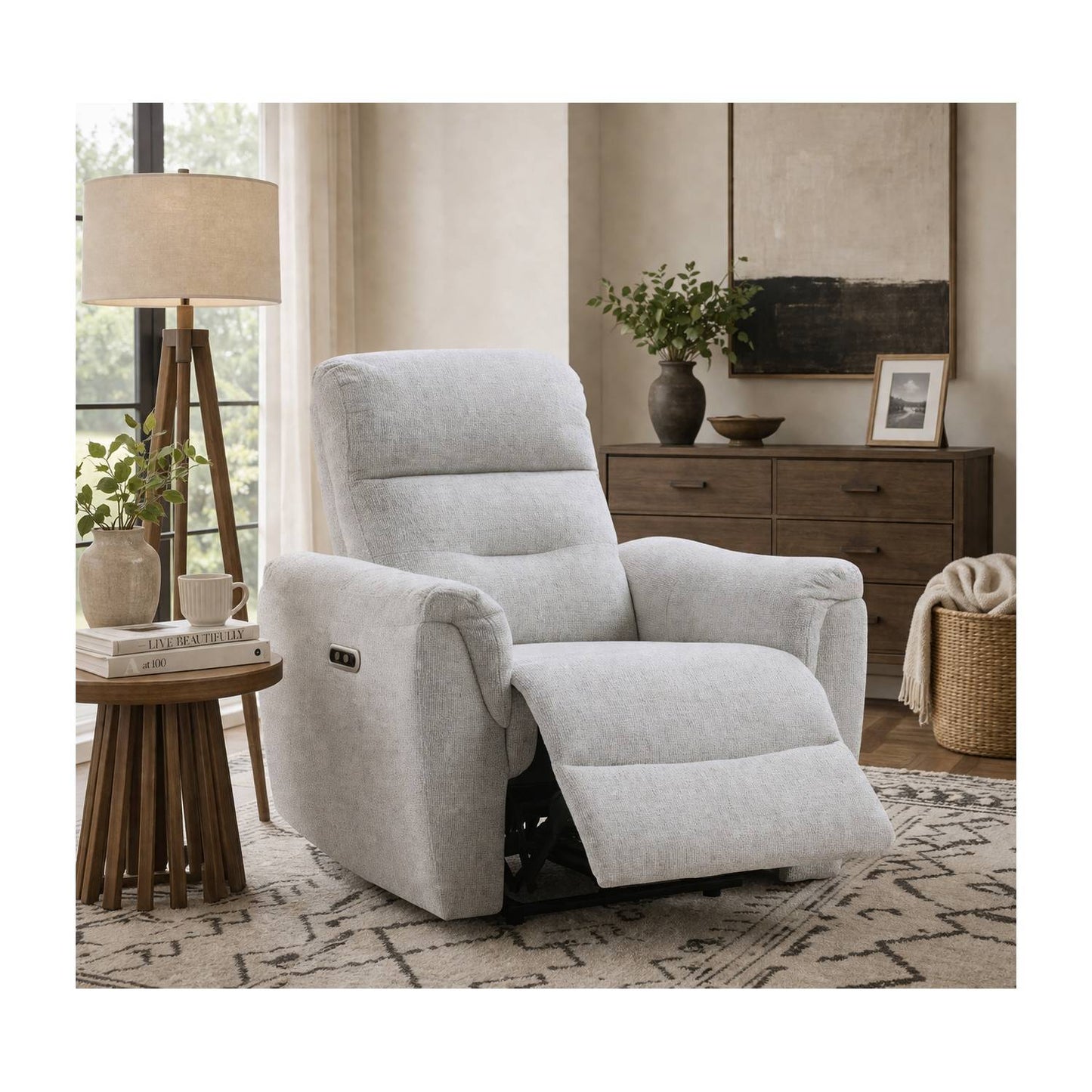 Eastre - Power Motion Recliner With USB Port - Gray