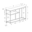 Accent Console Table For Entryway, Contemporary & Convenient Design - Gray