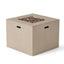 Outdoor Patio Square Gas Burning Concrete Fire Pit 40, 000 Btu