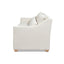 Ada - Flared Arm Contemporary Sofa With Lumbar Pillows - Flax White