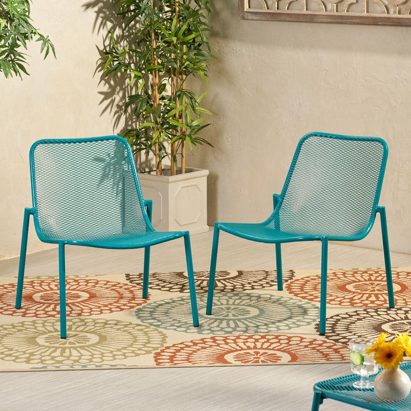 Outdoor Iron Chair With Design