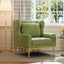 Elegant Curved Armrest Accent Armchair