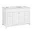 Bathroom Vanity Cabinet Only, 6 Soft Close Drawers & Double Doors With 2 Tier Shelves - White