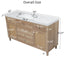 Modern Bathroom Vanity With Sink, Soft Close Drawers