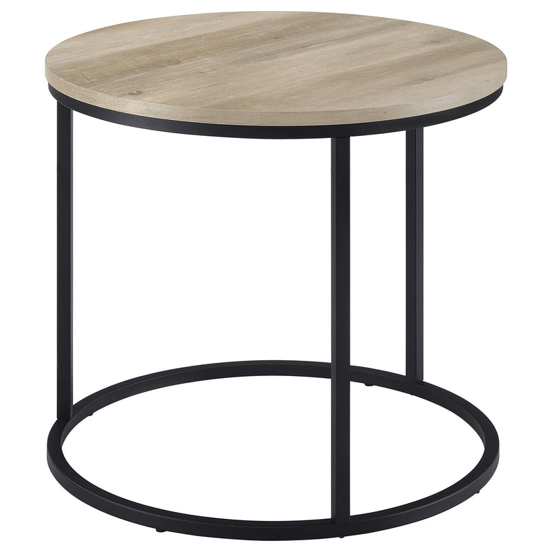 Arrize - Round Side End Table - Pine Wood