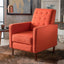 Mid-Century Modern Recliner With Button Tufted Waffle Stitch