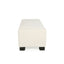 Textured Fabric Ottoman Bench With Hinged Lid