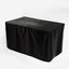 Fire Pit Table, Glass Wind Guard And Rain Cover, Lid - Brown