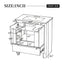 Softened Modern Bathroom Vanity With Sink