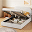 Upholstered Platform Bed With Hydraulic Storage System