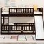 Low Bunk Bed With Slide, Fence And Ladder