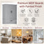 Multi Functional Storage Cabinet With Adjustable Shelves, 2 Drawers, Door Shelves