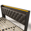 Upholstered Bed, 360 Surround LED Function, Remote Control, Hydraulic Storage Bed With USB, Type-C Charging (Without Mattress)