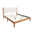 Platform Bed Frame With Upholstered Headboard, Slat Support