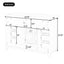 Bathroom Vanity With Sink, 6 Soft Close Drawers & Double Doors - White