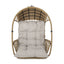 Outdoor / Indoor Wicker Hanging Chair With 8Ft Chain - Light Brown / Beige