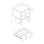 Accent Table & Storage Drawers - Black