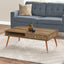 Coffee Table, Accent, Cocktail, Rectangular, Storage, Living Room, Wood Legs, Mid Century - Walnut