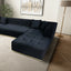 Nolan - U-Shape Corner Sofa - Black