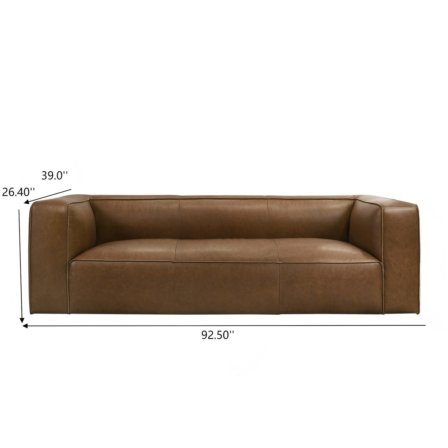 Colton - Sofa With Corner Blocked Frame - Tan