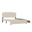 Upholstered Platform Bed With 2 Drawers And 2 Sets Of USB Ports On Each Side, Fabric