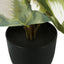 13" Tall, Artificial Plant, Monstera Calthea, Indoor, Faux, Fake, Table, Greenery, Potted, Decorative (Set of 2) - Green / Black