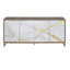 Paavan - Console Cabinet - White / ChampagneChampagne