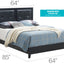 Padded Headboard Bed