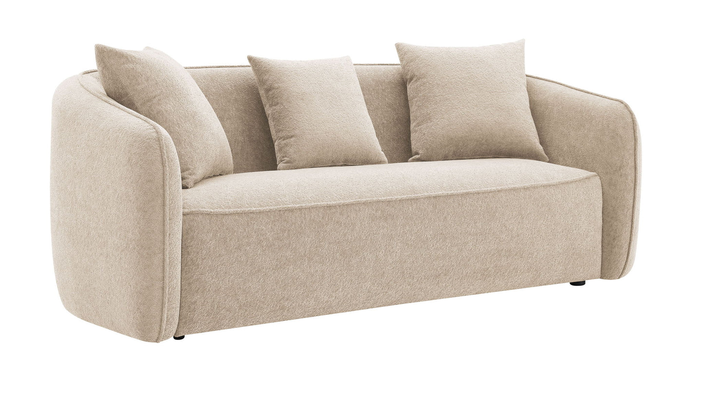Keith - Sofa With 3 Matching Color Toss Pillows