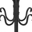 Coat Rack, Hall Tree, Free Standing, 8 Hooks, Entryway, Transitional - Black