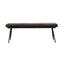 Tufted Cushion Side Bench With Tapered Legs