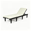 Ariana - Chaise Lounge With Cushion For Outdoor - Black