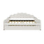Upholstery Daybed Frame With Shell Shaped Backrest
