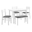 Dining Set, 5 Pieces Set, Rectangular, Small, Contemporary & Modern