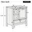 Modern Bathroom Vanity With Sink, Soft Close Drawers & Door, Storage Rack