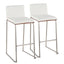 Mason Mara - Contemporary Fixed Height Barstool (Set of 2)