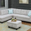 Alger - Left Hand Facing Sofa & Chaise With Ottoman