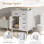 Bathroom Vanity With Sink, Freestanding Design, Soft Close Doors & Drawers - White