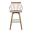Preston - Farmhouse Counter Stool - White Washed / Antique Copper