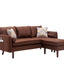 Mia - Sectional Sofa Chaise With USB Charger And Pillows